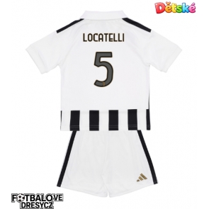 Juventus Manuel Locatelli #5 Dětské Domácí dres komplet 2026-27 Krátký Rukáv (+ trenýrky)